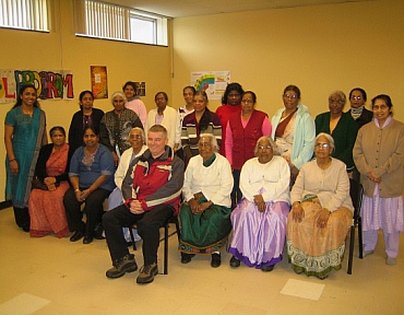 Councillor Paul Ainslie and Storefront Vasantham Tamil Seniors